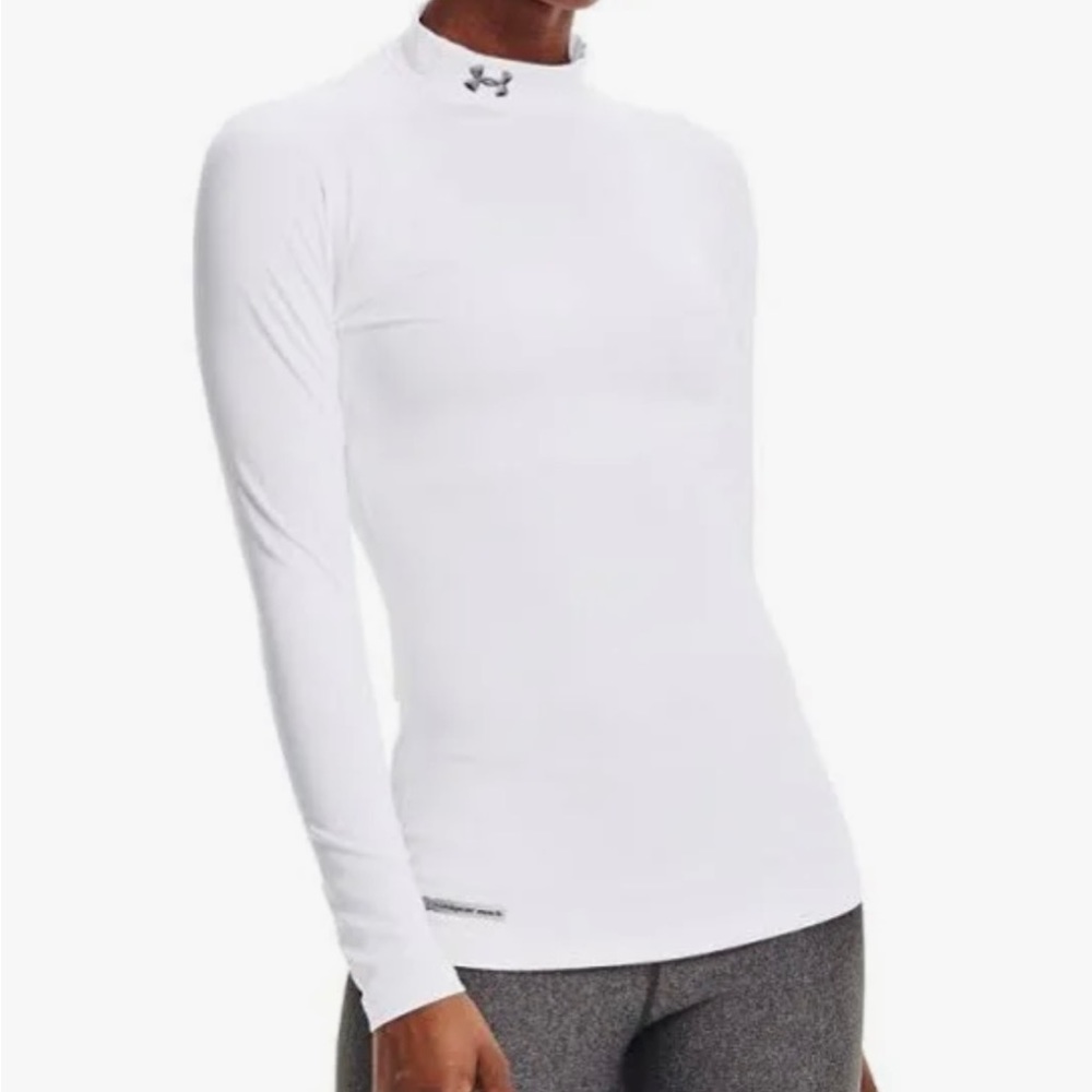 Under Armour cold gear compression mock - white